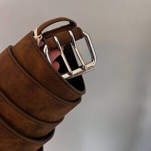 Men’s Belt Brown Genuine Leather NWT 72" Belt Touger Joy